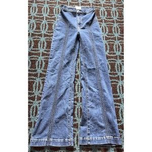 Revice Denim 27 Tall High Waisted Flare Jeans Retro Style USA MADE